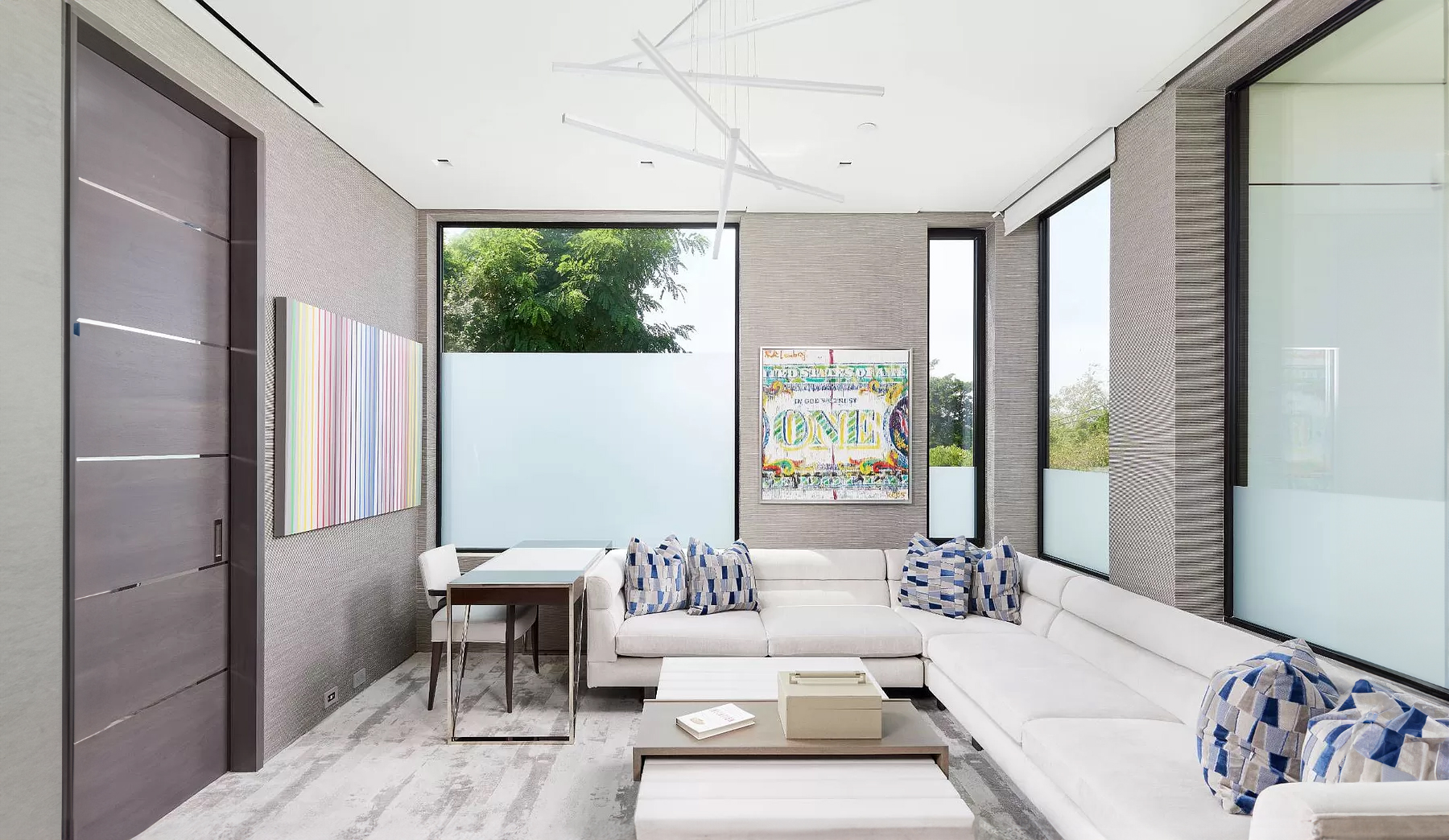 concealed window shade pockets in modern hamptons bedroom interior architecture